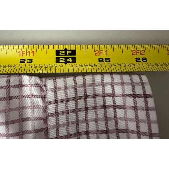 Pronto Uomo Dress Shirt Sz 17.5 36/37 Tall No Iron Classic Fit Egyptian Cotton - Picture 7 of 12